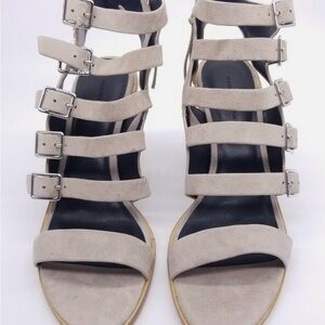 Rebecca Minkoff Taupe Multi-Strap Sandals